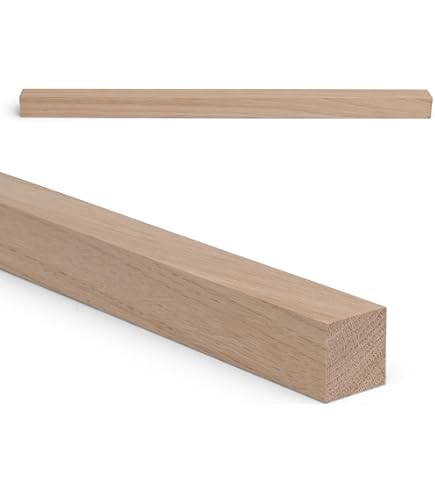TWE 16 stuks latten van massief sparrenhout, 15 x 15 x 3 m, vierzijdig geschaafd, met afgeschuinde randen, gemaakt in Italië