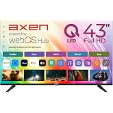 Axen AX43QFMLN-W02S 43&rdquo; Frameless Full HD WebOS Smart QLED TV [Enerji Sınıfı E]