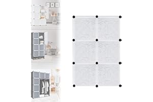 LARS360 Appendiabiti fai da te, in plastica, con 6 cubi