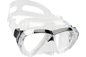 Cressi Big Eyes Style Combinaison de plongée avec Tuba Masque de plongée de Vue Large Italien Qualité Depuis 1946, DS261060, Transparent/Noir