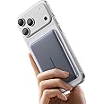 Auskang Power Bank Magnetico 5000mAh Con Supporto Pieghevole - Caricabatterie Portatile Wireless 15W, USB-C 18W, Ultra Sottile, Per IPhone 14/15/16 E IWatch (Nero)