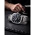 AMERICANVIBER Men's Silver, Watch with Stainless Steel Band | Water-Resistant Analog Dress & Casual Wristwatch