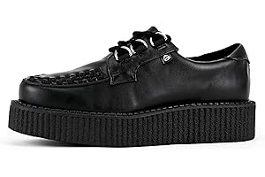 T.U.K. Anarchic Creeper - Men & Womens Shoes - Punk, Rocker Style and Gothic Shoes - Lace Up Shoes with D Ring Eyelets
