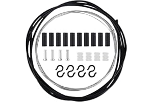 bssmmai Set di freni per bicicletta, set di freni per bicicletta per freno con ruota anteriore e freno posteriore, tappi terminali cavo freno a mano ganci a S per mountain bike bici da strada