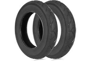 TREFAN 10 x 2.125 Thickened Tyre for 10 Inch Electric Scooter for SoFlow SO6/SO4 Pro/SO4 Pro Gen2/Egret Ten V1 V2 V3 V4, for Joie Litetrax 4 Air Pushchair (2 Tyres)