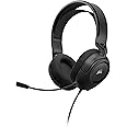 Corsair Hs35 V2(Universal 3.5Mm Wired Connectivity with Pc,Xbox,Ps, 50Mm Audio Drivers,Floating Headband,Omni-Directional Mic,On Ear Wired Headphones Volume Controls), Carbon,Black