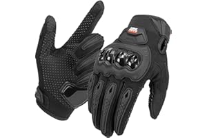 KEMIMOTO Guantes Moto Hombre, Guantes Moto Verano Protector Nudillos, Guantes Transpirables Exterior Pantalla Táctil para Hombre y Mujer, para Motos, Bicicletas, Scooters, Caza