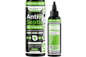 DR. SENST PETS Dr Senst Cat Ear Cleaner 250ml Natural Antiseptic Cat Ear Drops To Remove Wax, Debris, Kill Mites & Deodorize Stinky & Itchy Ears | Non Toxic Hypochlorous Acid | Cat Ear Mite Treatment