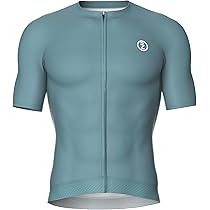 INBIKE XQ010 Fietsshirt voor heren, kort, licht en ademend, zomershirt, 4,5 cm, anti-slip weefsel, lila, grijs, blauw, optioneel, blauw, S