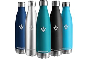 JIOBBO Vikaster Garrafa termica, 750ml Botella agua acero inoxidable, Mantener 12H Caliente/24 Frío, Termo Sin BPA, Botella termica Niños, Adultos, Deporte, Oficina, Exteriores