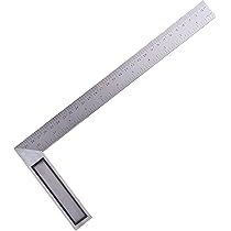 Squadra Da Falegname 500 Mm In Acciaio - Base Alluminio, Lama Gialla Graduata - Foto 9