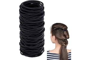 ILamourCar 100 haargummi damen, Haargummis Mädchen, haargummi herren, ohne Metall haargummis klein, zopfgummi scrunchie, Elastisch Haarbänder Pferdeschwanz Inhaber Haarzubehör Dünne