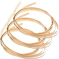 HOMSFOU 3 Rolls Bamboo Strips for Weaving Smooth Surface Flat Cane Webbing Basket Weaving Strips Thin Flat Reed Coil DIY Crafts Wicker Basket Weaving Supplies Yellow