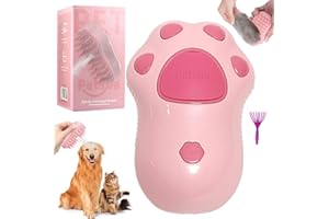 71NMLY 3 In 1 Spazzola a Vapore Per Gatti E Cani Spazzola a vapore per massaggi Forma di zampa di gatto Spazzola Per Cani Autopulente Toelettatura Spazzola per Gatti Capelli Lunghi Corti