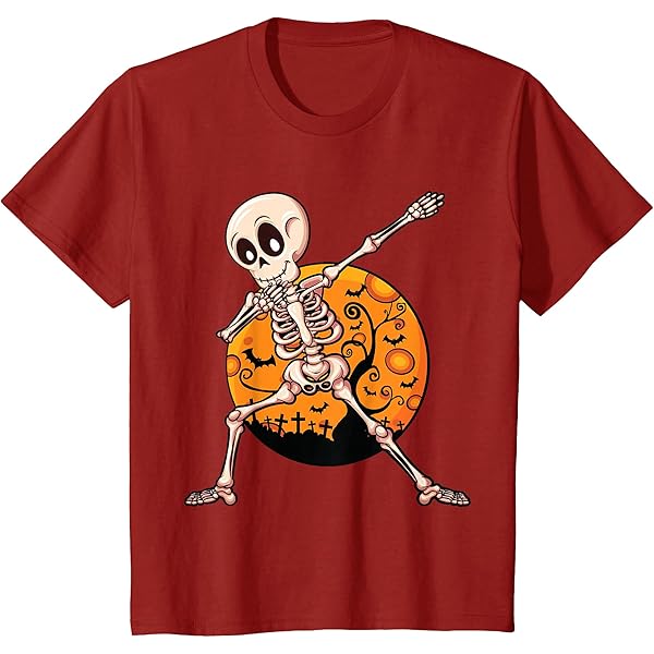 Dabbing Scheletro Giocatore Di Calcio Halloween Dab Ragazzi Bambini Uom Maglietta - Foto 3