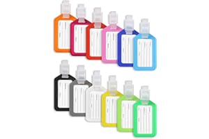 Vicloon Étiquette Bagage Pour Valise,Étiquette Bagages Étiquettes D'étiquette de Sac à Main,Tag Porte-étiquette pour Valise Et Sac De Voyage Avec Carte Nom Adresse Numéro (Plastique)