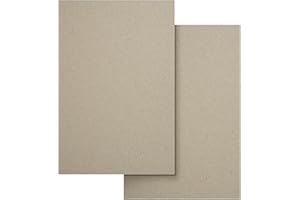 Netuno 40x cartone grigio formato A4 (20x 1 mm + 20x 2 mm) Set Cartoncino Rigido ecologico per Rilegatura libri Modellismo materiale da imballaggio Fai da Te cartone spesso packaging