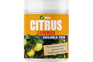 VITAX LTD Vitax Citrus Summer Soluble Plant Feed, High Nitrogen, Discourages Fruit Drop & Premature Ripening: 200G