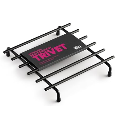 Kitchen Trivet Worktop Saver Hot Pot Pan Stand Rack Silicon And Stainless Steel | UK - View #3