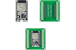 DUBEUYEW ESP32S ESP32 Development Board 2.4GHz Dual-Mode WiFi+ Bluetooth Dual Cores Microcontroller Processor, with one Breakout Board(30pin Combination Sets)