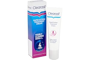 Clearasil Ultra Rapid Action Treatment Cream, 25ml - Opens Pores & Helps to Clear Spots Faster, Pore Cleaner, Skincare Solution, Clearer skin in 4 Hours