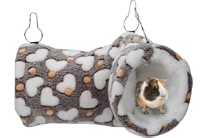 CHENGYOUOUM Desconocido Hamaca Colgante para Animales Pequeños, Hamaca Túnel de Ratas, Accesorios para jaulas. Cama y Juguetes de Ratón, Ardilla, Conejillo de Indias y Erizo