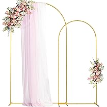 Metalen bruiloftsboogframes set van 2 voor ceremonie feest baby shower jubileum decor elegant bloemmotief indoor outdoor evenement decor eenvoudige montage