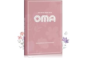 HYGGARTN Buch über Oma als Geschenk, Oma was kannst du erzählen | Das persönliche Ausfüllbuch für die Lebensgeschichte deiner Oma | Verschenken für die Oma zum Geburtstag, Weihachten oder Muttertag