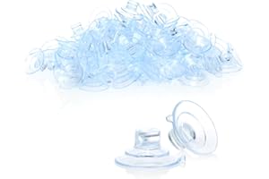com-four® 120x Support à Ventouse pour guirlandes Lumineuses - ventouses avec Fente Transparente - Support avec Ventouse (120 pièces - Transparentes)