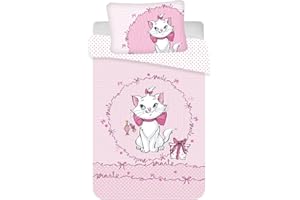 SUFE Disney Aristogatos Marie The Cat Bed Linen - Juego de Cama (100 x 135 cm, 100% algodón)