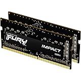 Kingston FURY Impact 32GB (2x16GB) 3200MHz DDR4 CL20 Memoria Laptop Kit da 2, KF432S20IBK2/32