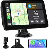 AWESAFE 7" Screen CarPlay Car/Android Auto/MirrorLink Wireless,
