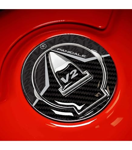 Labelbike Tank Pad Résine Gel 3D - Autocollant Protection & Décoration Réservoir Moto Compatible Ducati Corse