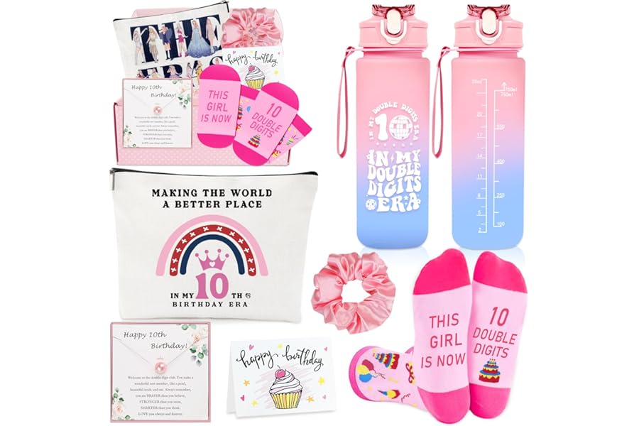 Awfrky Gifts for 10 Year Olds Girls, 10 Year Old Gifts for Girls, Presents for a 10th Birthday Girl Gift for Her, Daughter, Sister, Niece, Granddaughter, Best 10th Birthday Gift for Teen Girl