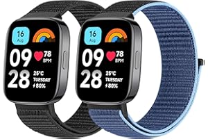 BTTNG Armband Kompatibel mit Xiaomi Redmi Watch 3 Active für Damen und Herren, Verstellbares Atmungsaktives Nylonband Sport Solo Loop Ersatzarmband für Redmi Watch 3 Active