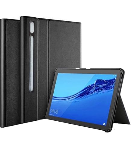 HUAWEI MediaPad M5 lite 本体とカバー Full Cover For Huawei MediaPad M5 Lite, 10.1in -Black: Buy