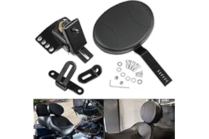 Benlari Adjustable Driver Backrest Rider Backrest Plug-In Backrest Compatible for Harley Davidson Touring Street Glide Road Glide Road King Electra Glide 1997-2023 2022 2021 2019 2018 2017 2016 2015