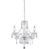 Reality Leuchten 3 Reality R11073000 Lüster Lampadario, 40 W, Trasparente, Diametro 46 cm, Acrilico, incandescente