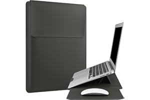 HoYiXi 15,6 Pulgada Funda Estuche para Portátiles Bolsa Compatible MacBook Pro 16/15.4'' MacBook Pro 15, Mac Air 15,15'' 16'' Laptop Sleeve For HP, DELL, Acer, ASUS,15 '' Laptop Case,Gris