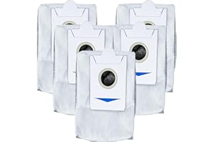 Geoviizon 5 Pcs Sacchetti Antibatterici di Ricambio Compatibile con ECOVACS DEEBOT X2 Omni,per Stazione All-in-one Omni, 3L Grande Capacità Accessori