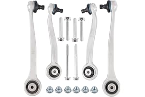 Docas compatible avec Audi A4 8K2 B8 2007-2015 A4 Avant 8K5 B8 2007-2015 A5 8T3 2007-2017 A5 Cabriolet 8F7 2009-2017 Q5 8RB 2012-2017 Jeu de bras, suspension de roue 8K0407505A 8K0407509A (4 pièces)