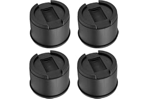 Moendergo 4 Stück Betterhöhungen, 7,6 cm stapelbar, runde Möbelerhöhungen, Tischbeinverlängerungen für Rollen, Tisch, Sofa, Stuhlerhöhungen, rutschfeste Unterstützung bis zu 2T