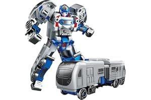 Tcvents Transforming Robot Toy Car for Boys and Girls Age 3+, Friction Booster Car Toys Robot, Birthday Gift