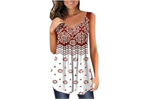 QI_LIANG Womens Shirts, Soft Birthday Tank Woman Swing Hawaiian Summer Baggy Sleev T Shirts Cotton V Neck Peplum Printing Cozy T Shirt Women