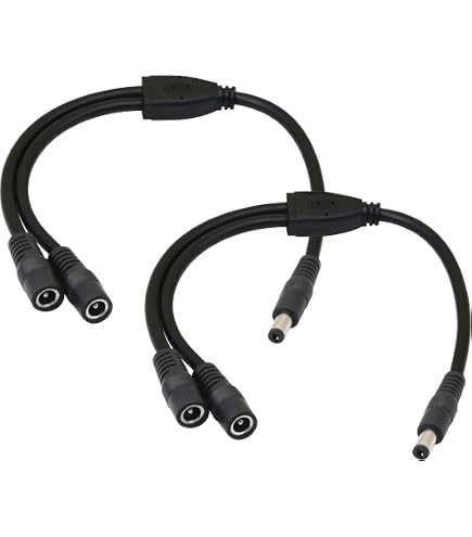 Câble DC 17cm Adaptateur 3.5x1.35mm Vers 5.5x2.1mm Pour Caméra CCTV - Marque Uxcell