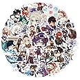 50pcs Genshin Impact Game Sticker Waterproof Stickers for Laptop Skateboard Water Bottle Computer Skate Phone Bike Guitar