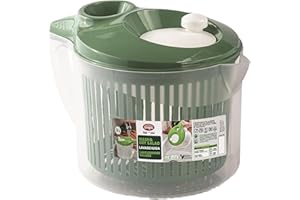 Snips | Centrifuga Lava & Asciuga| Centrifuga Per Insalata | Centrifuga Per Insalata Con Scolo dell'Acqua dal Coperchio |3 LT | 19,5 x 26,5 x 19 cm | Colore Verde|Made in Italy | Bpa Free