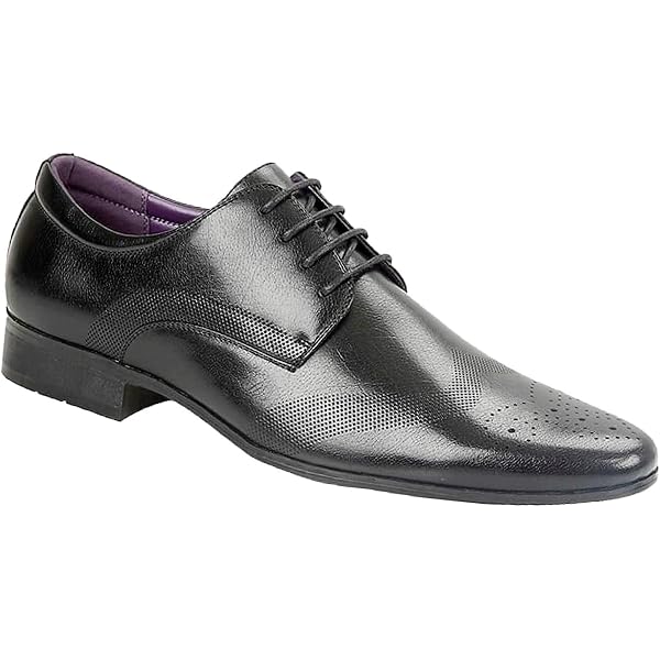 Scarpe Uomo Red Tape Derby In Pelle Nera - Abito Formale