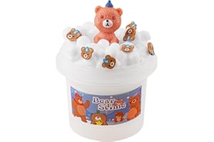 OKAYBEE Slime in schiuma bianca, slime croccante per bambini, giocattoli sensoriali, regali per ragazze e ragazzi, regalo per compleanno, Pasqua, Halloween, Natale