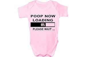 Print4U Poop Loading Funny Babygrow Babies Gift Boy/Girl Vest Babies